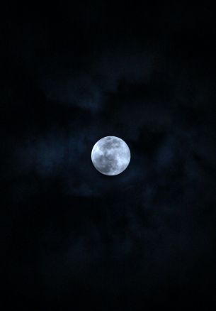 moon, night, sky Wallpaper 1640x2360