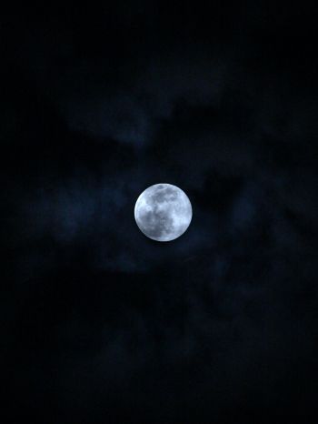 moon, night, sky Wallpaper 1620x2160