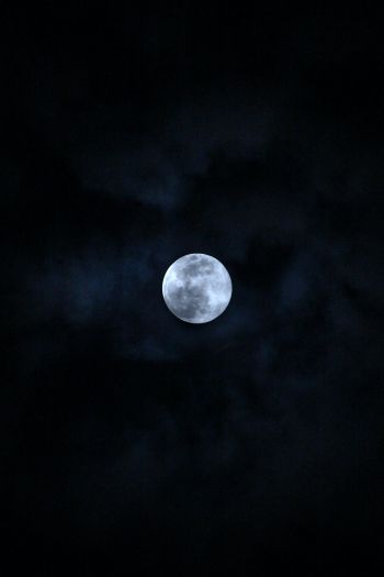moon, night, sky Wallpaper 640x960