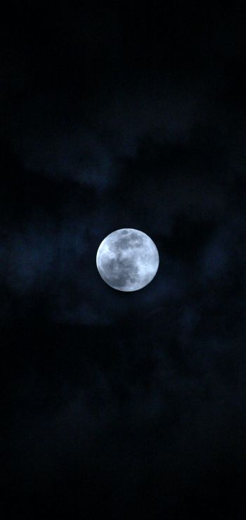 Обои 720x1520 луна, ночь, небо