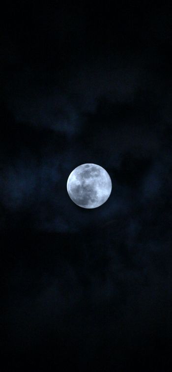 Обои 828x1792 луна, ночь, небо
