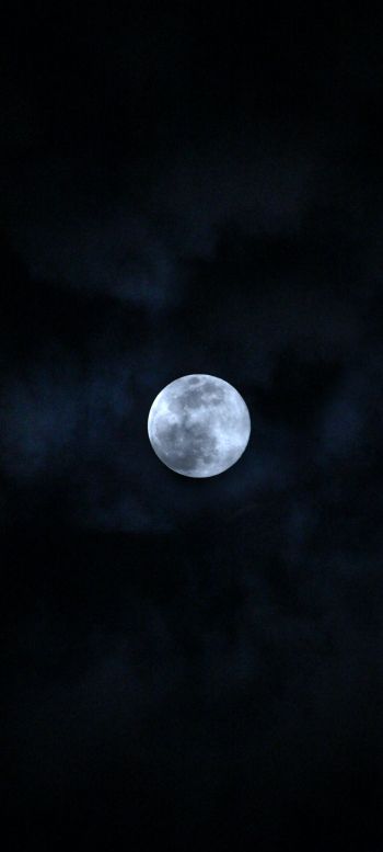 moon, night, sky Wallpaper 1080x2400