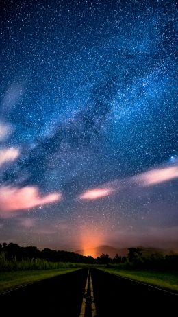 night, starry sky, stars Wallpaper 1440x2560