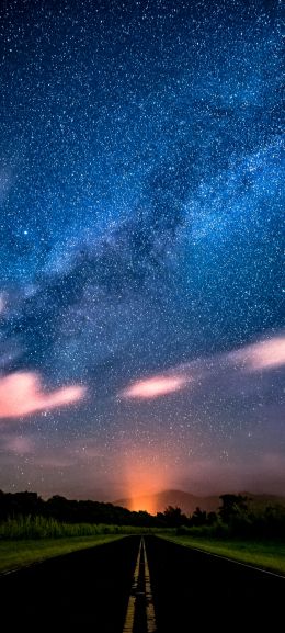 night, starry sky, stars Wallpaper 1080x2400