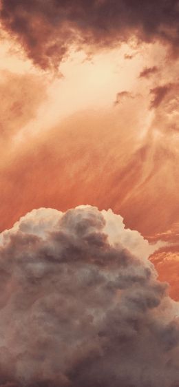 sky, clouds, above the clouds Wallpaper 1284x2778