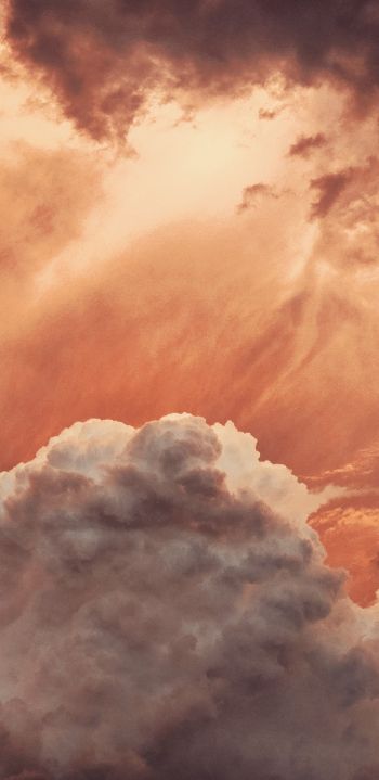 sky, clouds, above the clouds Wallpaper 1080x2220