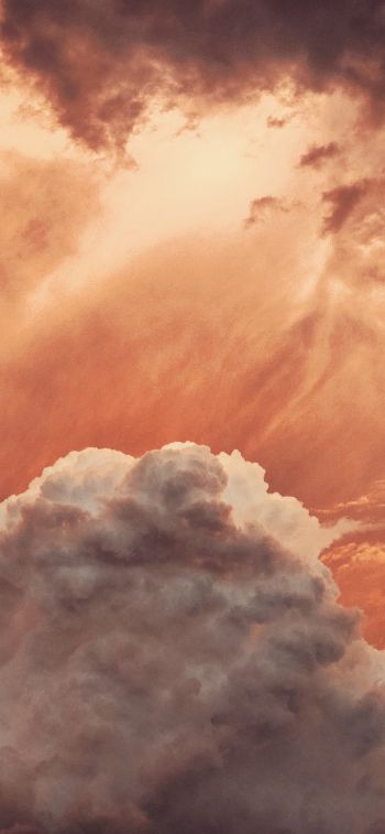 sky, clouds, above the clouds Wallpaper 828x1792