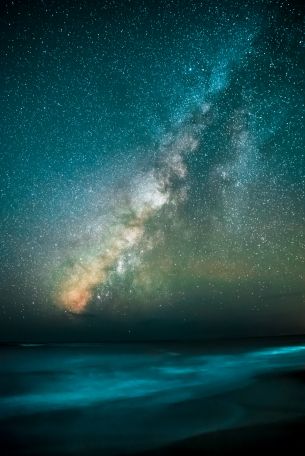 Milky Way, starry sky, stars Wallpaper 3654x5473