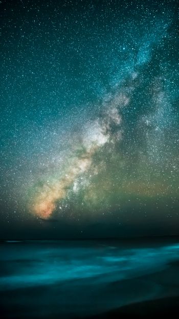 Milky Way, starry sky, stars Wallpaper 640x1136