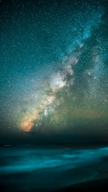 Milky Way, starry sky, stars Wallpaper 1440x2560