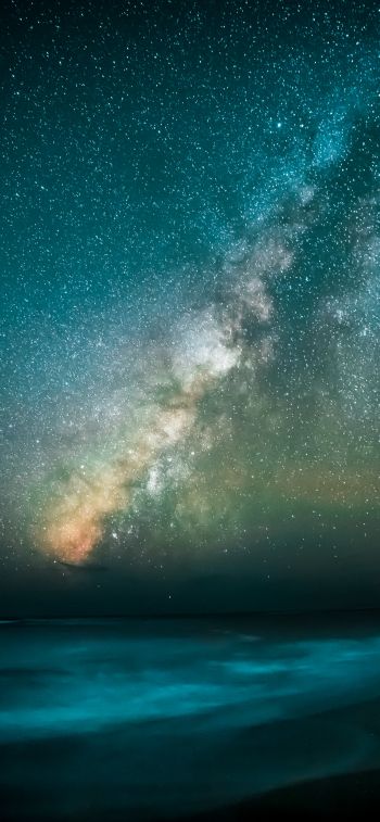 Milky Way, starry sky, stars Wallpaper 828x1792