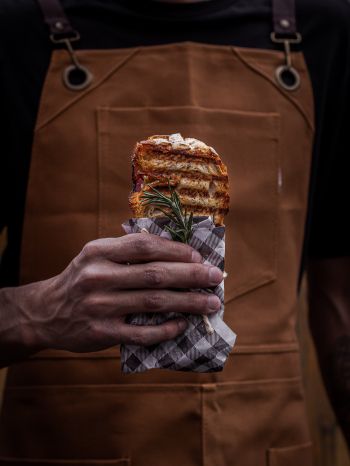 food, sandwich, hand Wallpaper 1536x2048