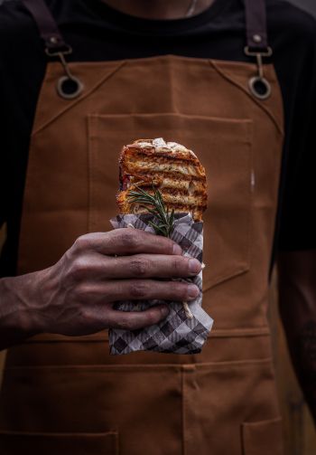 food, sandwich, hand Wallpaper 1640x2360