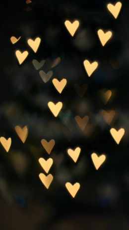 lights, hearts Wallpaper 640x1136