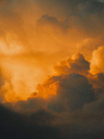sunset sky, clouds Wallpaper 2048x2732