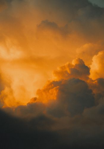 sunset sky, clouds Wallpaper 1668x2388