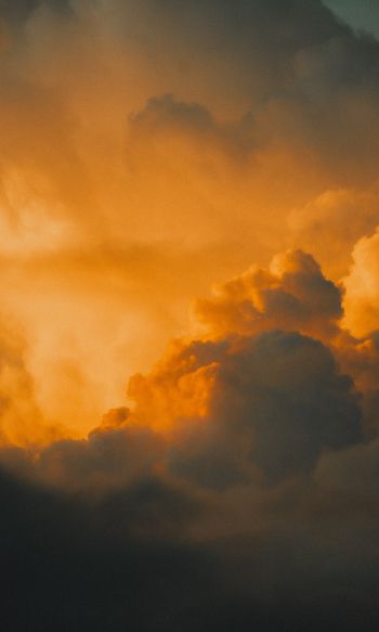 sunset sky, clouds Wallpaper 1200x2000
