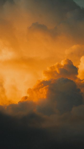 sunset sky, clouds Wallpaper 640x1136