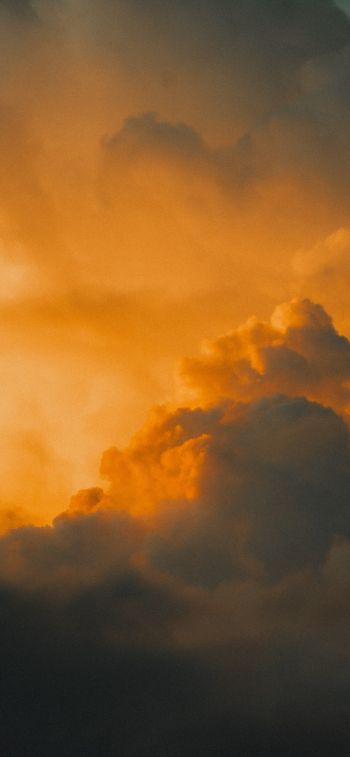 sunset sky, clouds Wallpaper 828x1792