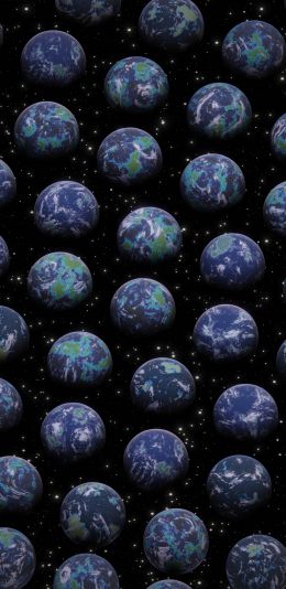 Earth, 3D modeling Wallpaper 1080x2220