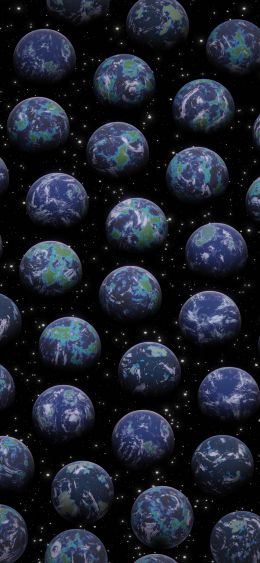 Earth, 3D modeling Wallpaper 1080x2340