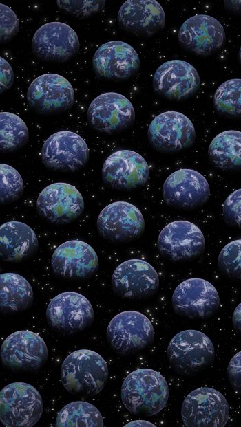 Earth, 3D modeling Wallpaper 640x1136