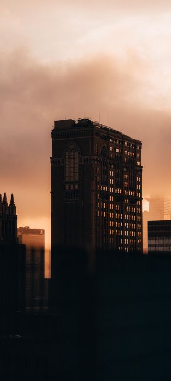 city, evening, buildings Wallpaper 720x1600