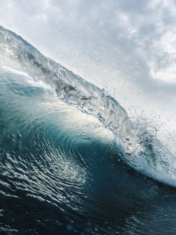 wave, sea, water Wallpaper 1620x2160