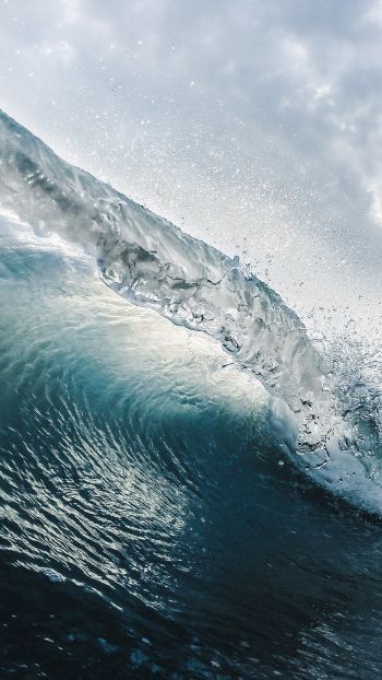 wave, sea, water Wallpaper 750x1334