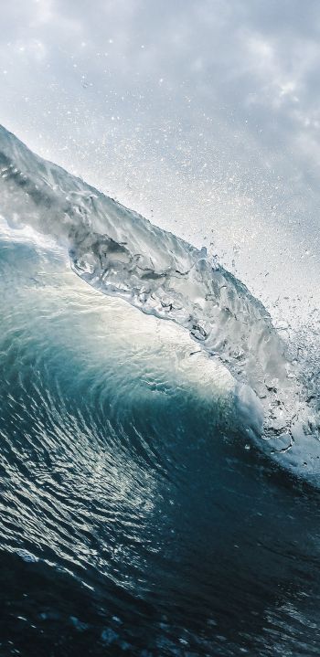 wave, sea, water Wallpaper 1440x2960