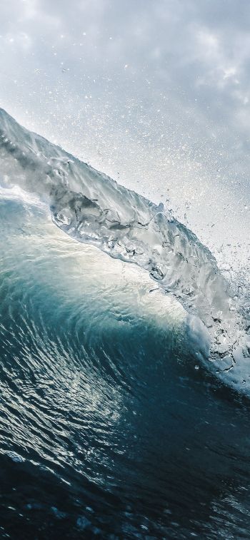 wave, sea, water Wallpaper 1242x2688