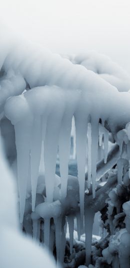 ice, winter, white Wallpaper 1080x2220