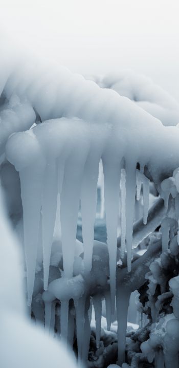 ice, winter, white Wallpaper 1080x2220