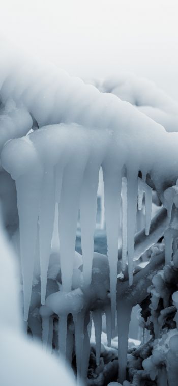 ice, winter, white Wallpaper 1080x2340