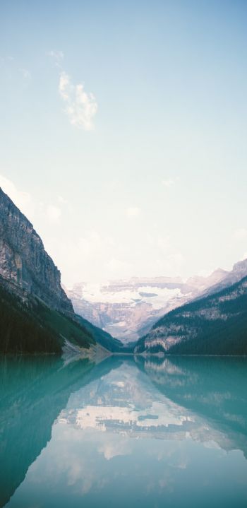 Lake Louise, Canada, reflection Wallpaper 1080x2220