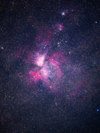 Обои 1620x2160 туманность, звезды, астрономия