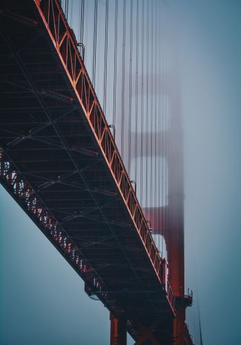 Обои 1668x2388 Мост Золотые ворота, Сан-Франциско
