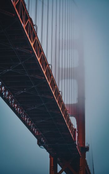 Обои 1752x2800 Мост Золотые ворота, Сан-Франциско