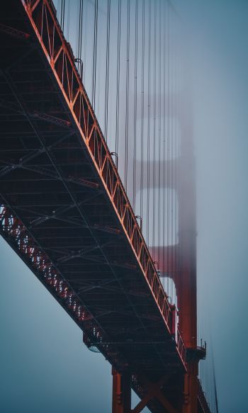 Обои 1200x2000 Мост Золотые ворота, Сан-Франциско