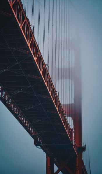 Обои 600x1024 Мост Золотые ворота, Сан-Франциско