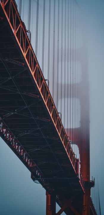 Обои 1440x2960 Мост Золотые ворота, Сан-Франциско