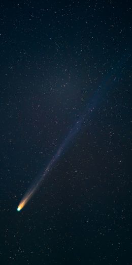 comet, starry sky, night Wallpaper 720x1440