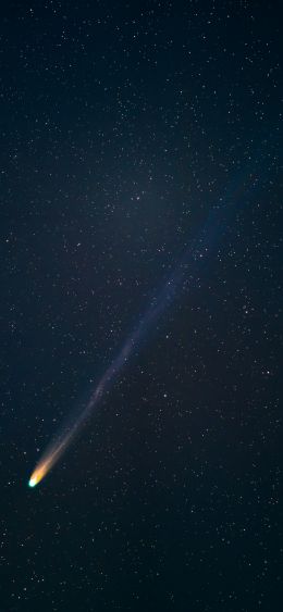 comet, starry sky, night Wallpaper 1080x2340