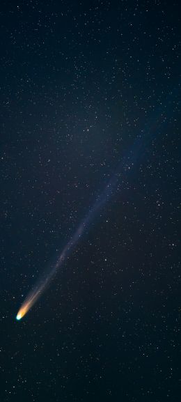 comet, starry sky, night Wallpaper 1080x2400