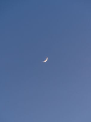 Обои 1668x2224 месяц, голубое небо