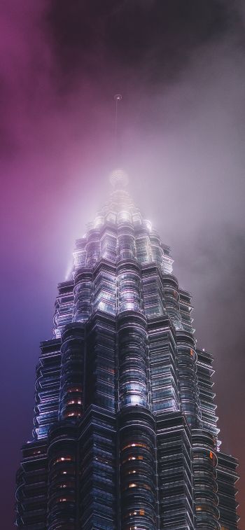 Petronas Twin Tower Wallpaper 828x1792