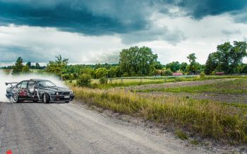 BMW, drift, landscape Wallpaper 2560x1600