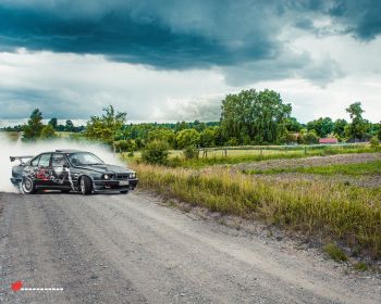 BMW, drift, landscape Wallpaper 1280x1024