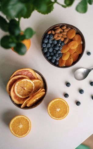 breakfast, berries, fruit Wallpaper 1752x2800
