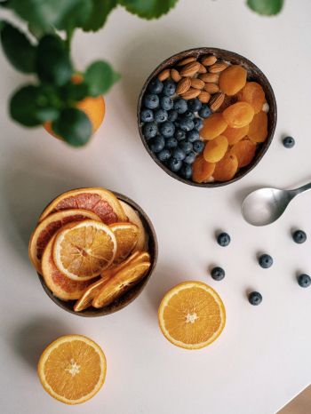 breakfast, berries, fruit Wallpaper 1620x2160
